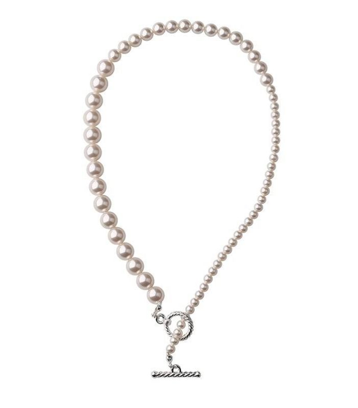 Elegant Faux Pearl Choker Necklace